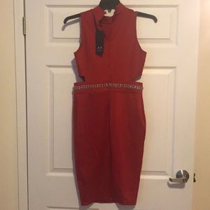 Fiery Red party Dress